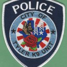 Tyler Texas Police K-9 Unit Patch