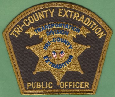 Tri-County Extradition Transportation Division Officer Patch