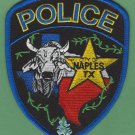 Naples Texas Police Patch