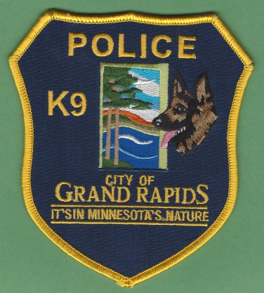 Grand Rapids Minnesota Police K-9 Unit Patch