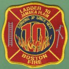 Boston Fire Department Ladder Company 10 Patch