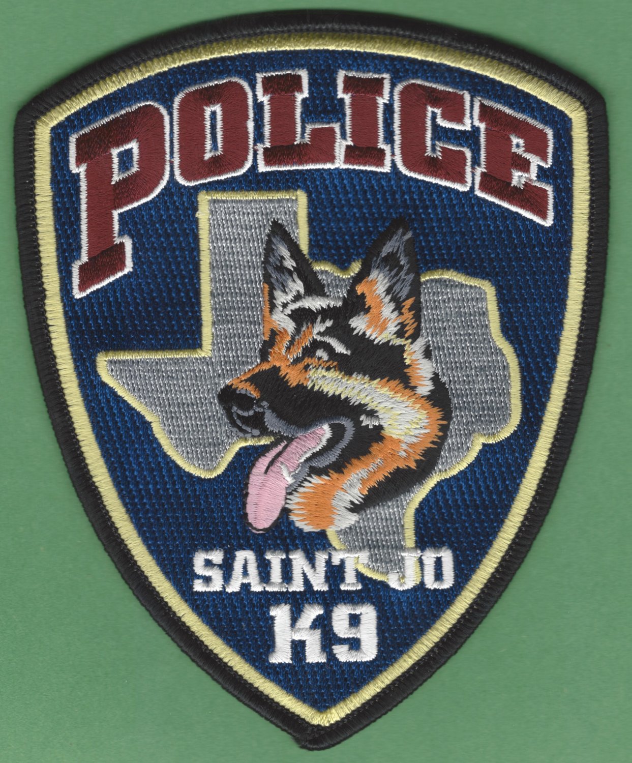 Saint Jo Police K-9 Unit Patch from Texas in mint condition. 