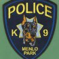 Menlo Park California Police K-9 Unit Patch Doberman