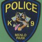 Menlo Park California Police K-9 Unit Patch German Shepherd