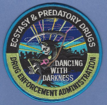 DEA Drug Enforcement Administration Ecstacy & Predatory Drugs Unit Patch