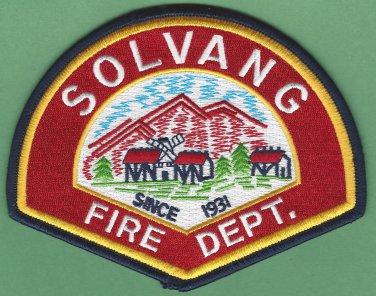 Solvang California Fire Rescue Patch