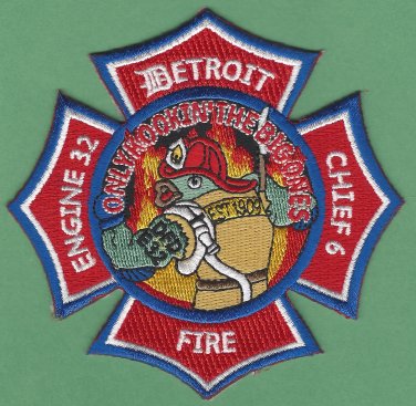 Detroit Fire Department Engine Company 32 Fire Patch