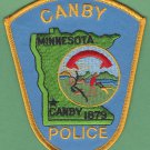 Canby Minnesota Police Patch
