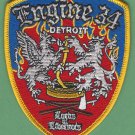 Detroit Fire Department Engine Company 34 Fire Patch