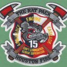 Houston Fire Department Station 15 Company Patch Houston Fire Department Station 15 Company Patch
