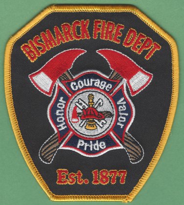 Bismarck North Dakota Fire Rescue Patch