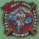 Charlotte Fire Department Engine 13 Ladder 13 Haz Mat Fire Company Patch