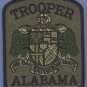 Alabama State Trooper Tactical Green Police Patch