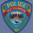 West Yellowstone Wyoming Police Patch