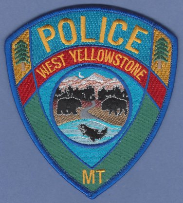 West Yellowstone Wyoming Police Patch