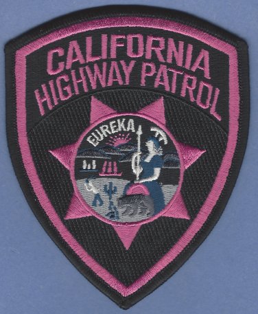 California Highway Patrol Police Patch Pink