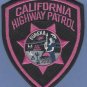 California Highway Patrol Police Patch Pink