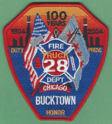 Chicago Fire Department Truck Company 28 Patch