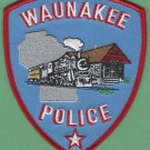 Waunakee Wisconsin Police Patch Locomotive