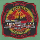 Chicago Fire Department Engine 62 Truck 27 Battalion 22 Fire Patch
