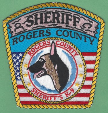 Rogers County Sheriff Oklahoma Police K-9 Unit Patch