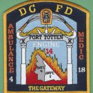 District of Columbia Fire Department Engine 14 Medic 18 Fire Company Patch District of Columbia Fire Department Engine 14 Medic 18 Fire Company Patch