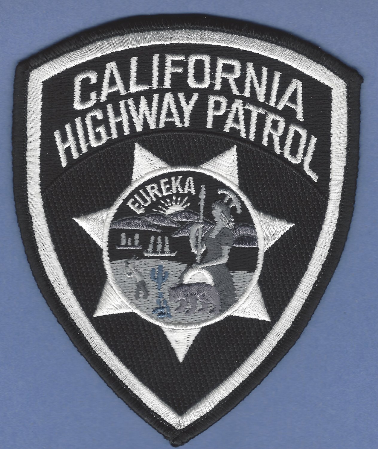 California Highway Patrol Police Patch Tactical Black