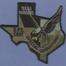 Texas Rangers Public Safety SWAT Team Police Patch Green