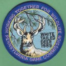 Pennsylvania Game Commission 1989 White Tail Deer Series Hunting Patch Pennsylvania Game Commission 1989 White Tail Deer Series Hunting Patch