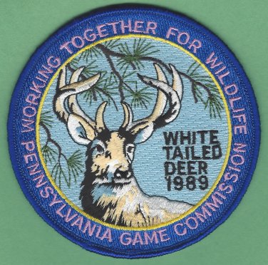 Pennsylvania Game Commission 1989  White Tail Deer Series Hunting Patch