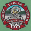 Los Angeles County Fire Department Engine 68 Squad 68 Company Patch