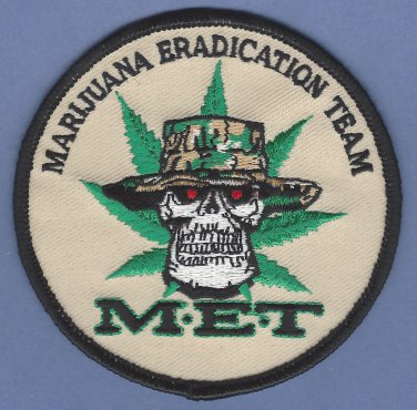 DEA Drug Enforcement Administration Marijuana Eradication Team Patch