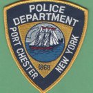 Port Chester New York Police Patch