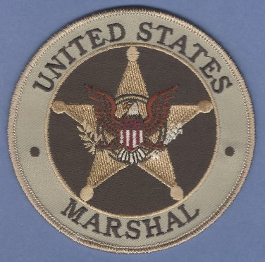 United States Marshal Seal Police Patch