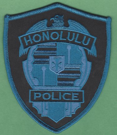 Honolulu Hawaii Police Patch Tactical Blue