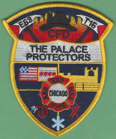 Chicago Fire Department Engine 63 Truck 16 Fire Company Patch