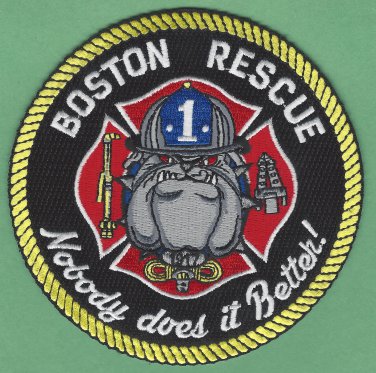 Boston Fire Department Rescue Company 1 Patch