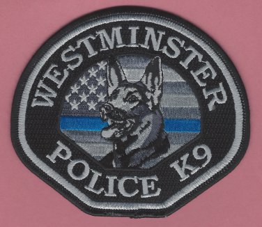 Westminster California Police K-9 Unit Patch