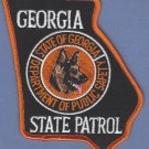 Georgia State Patrol K-9 Unit Patch