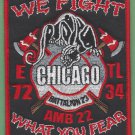 Chicago Fire Department Engine 72 Tower Ladder 34 Fire Company Patch