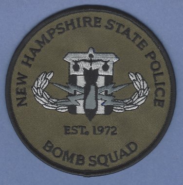 New Hampshire State Police Bomb Squad Patch