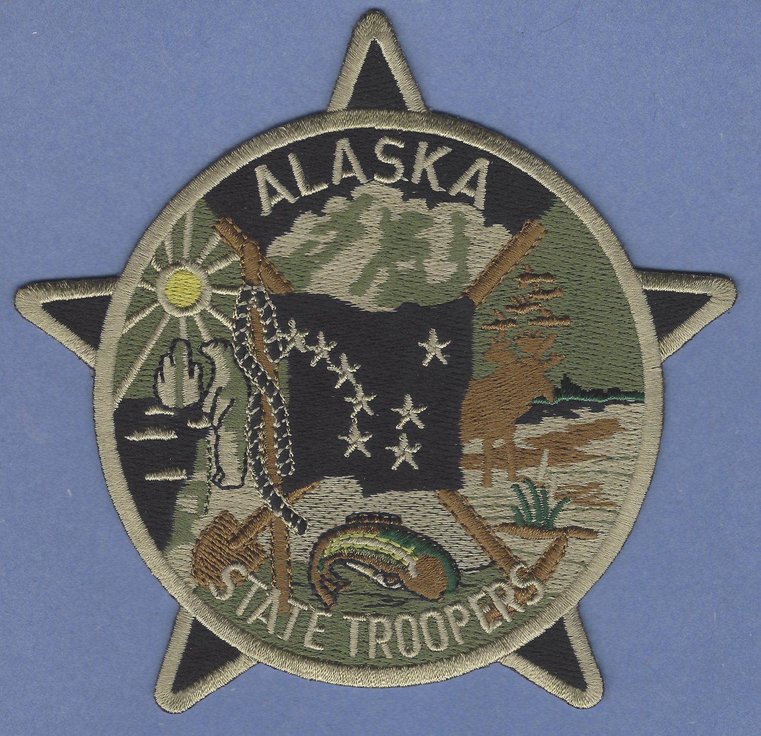 Alaska State Trooper Police Tactical Patch