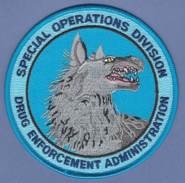 DEA Drug Enforcement Administration Special Operations Division Patch