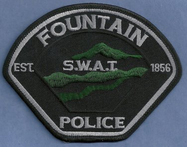 Fountain Colorado Police SWAT Team Patch