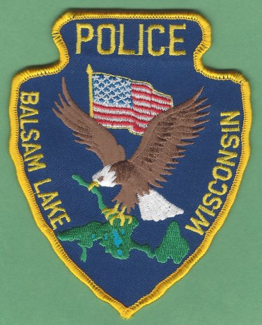 Balsam Lake Wisconsin Police Patch