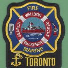 Toronto Ontario Canada Fire Boat Patch