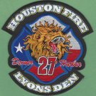 Houston Fire Department Station 27 Company Patch NEW