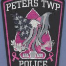 Peters Township Pennsylvania Police Patch Pink