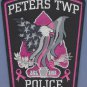 Peters Township Pennsylvania Police Patch Pink