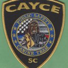 Cayce South Carolina Police K-9 Unit Patch